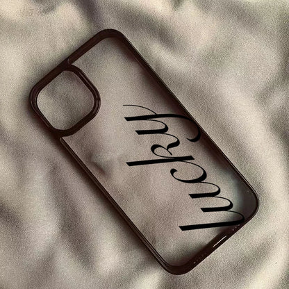 Lucky Script iPhone Case