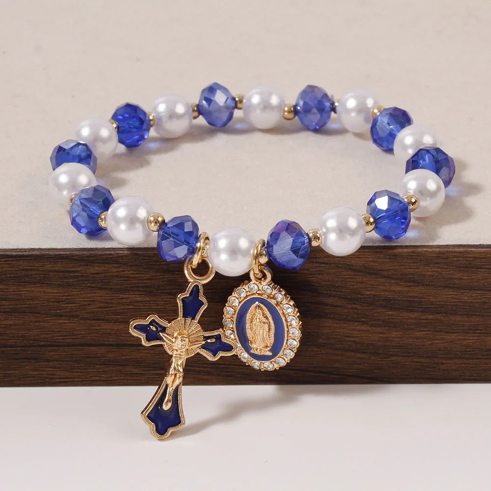 Y2K Cross Crystal Bracelet