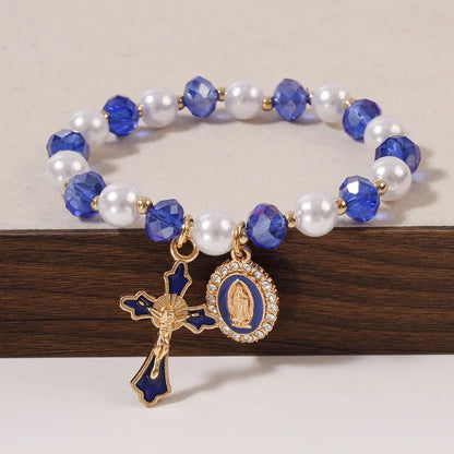 Y2K Cross Crystal Bracelet