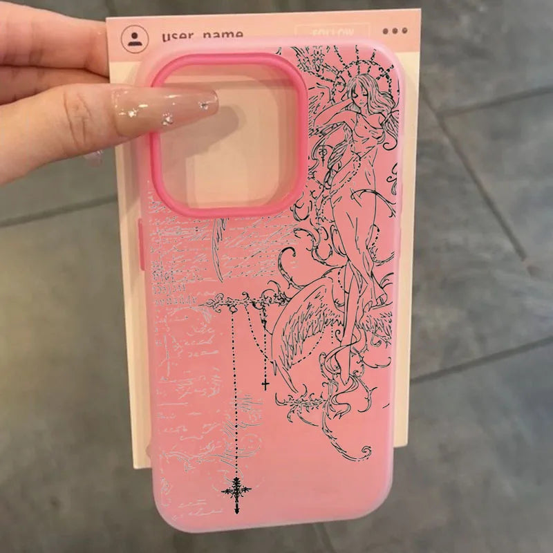 Angel Sketch iPhone Case