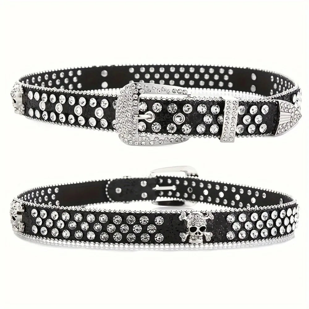 Y2K Rhinestone Cowgirl Belt