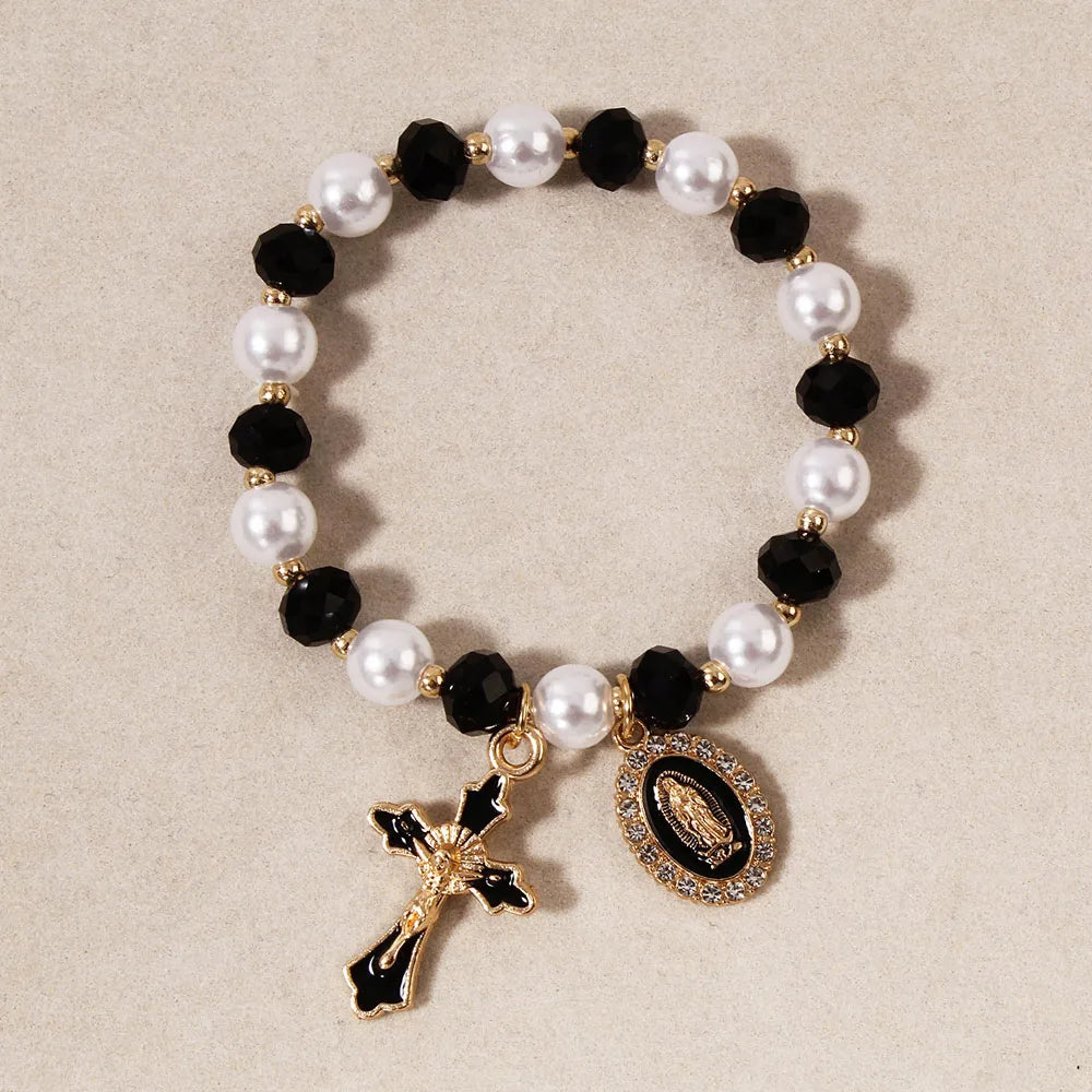 Y2K Cross Crystal Bracelet