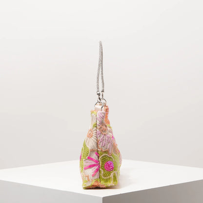 Y2K 2000's Sequin Floral Shoulder Bag