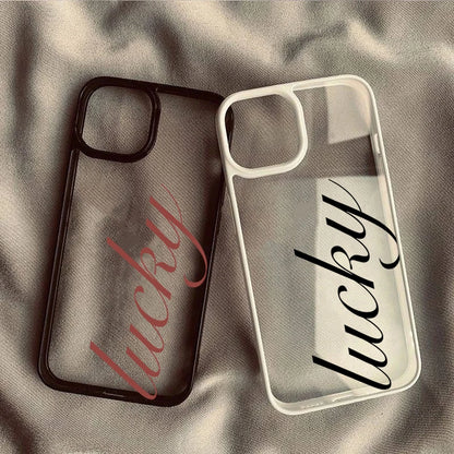 Lucky Script iPhone Case