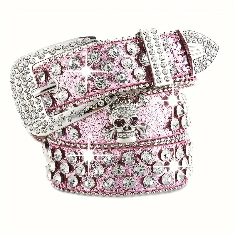 Y2K Rhinestone Cowgirl Belt
