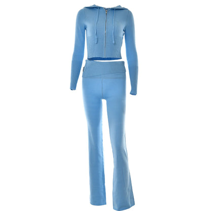 Y2K Ribbed Knit 2 Piece