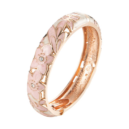 Bangle For Women Double Enamel Bangle Set Cloisonne Women's Jewelry Accessories Indian Style Dubai Trendy Metal Bracelet On Hand