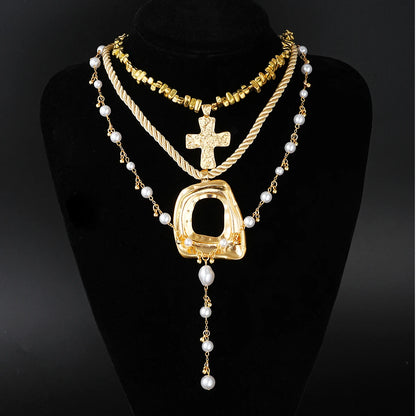 3pc Gold Boho Necklace Set