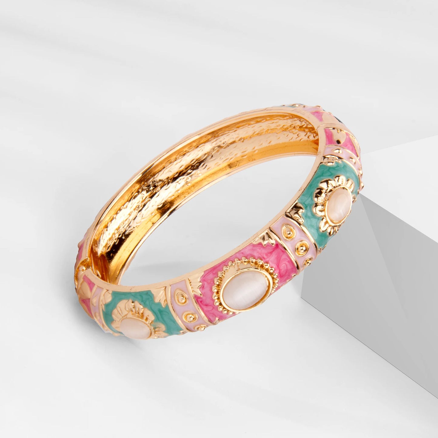 Y2K Boho Colorful Gem Bangle