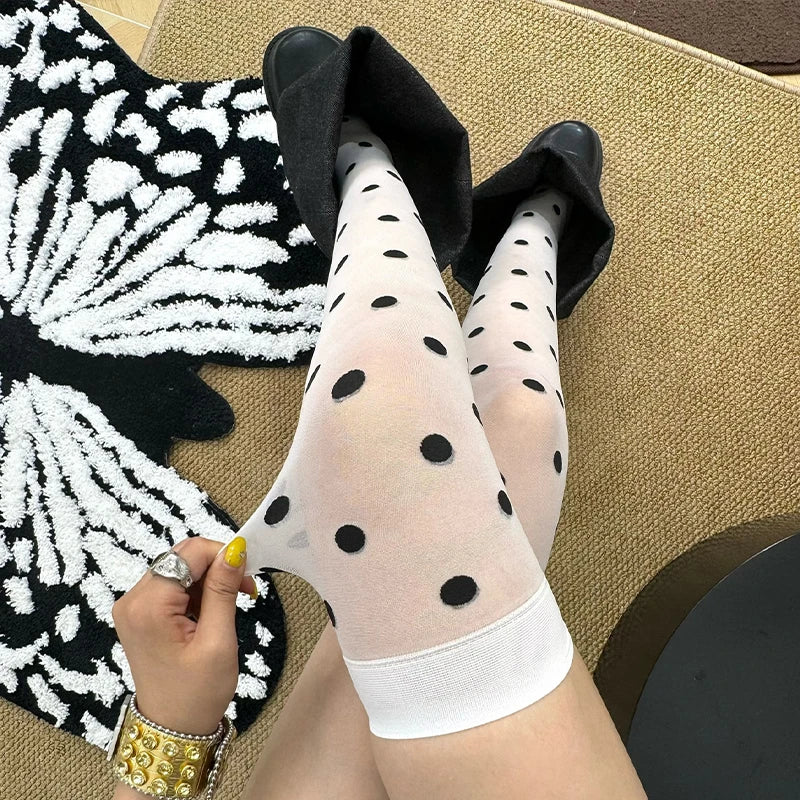Lolita Polka Dot Knee-high Socks