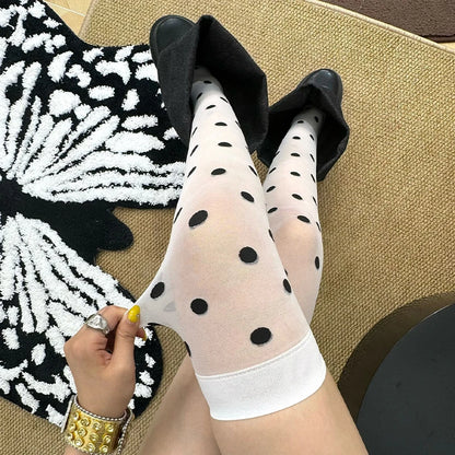 Lolita Polka Dot Knee-high Socks