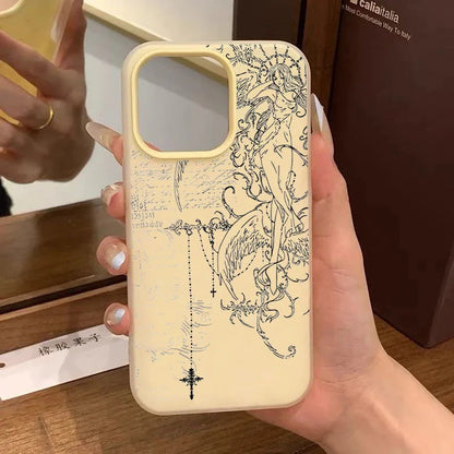 Angel Sketch iPhone Case