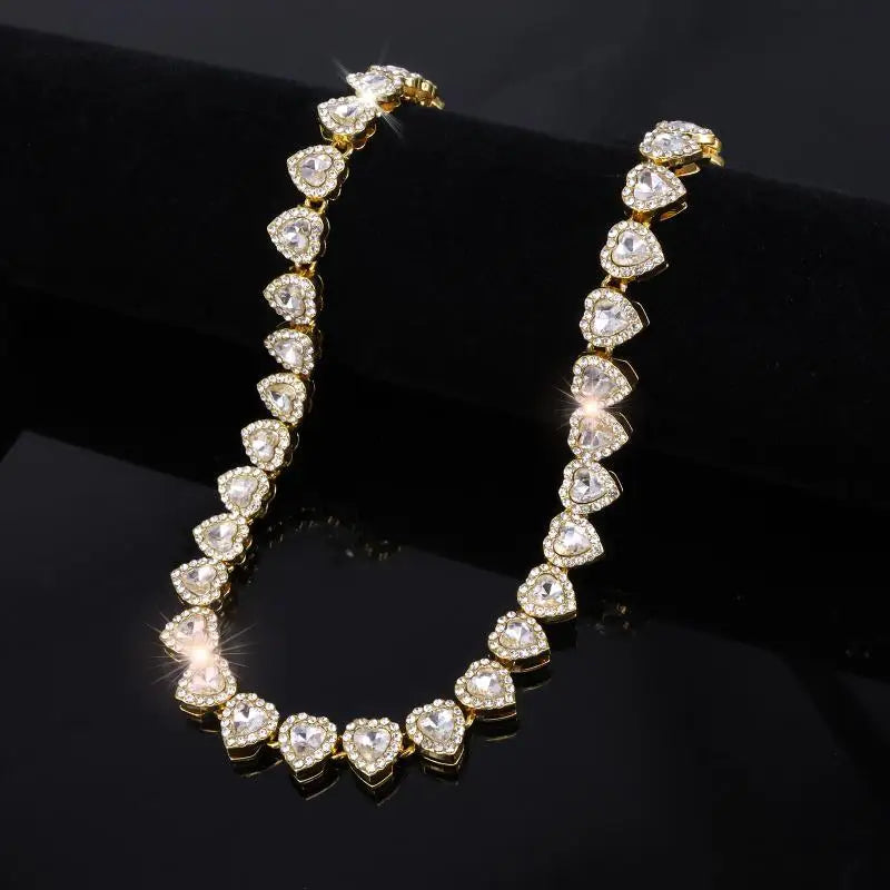 45CM Rhinestone Cuban Chain