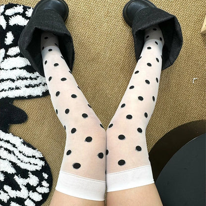 Lolita Polka Dot Knee-high Socks