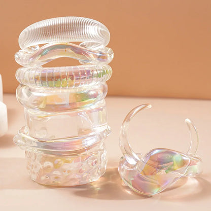 Y2K Holo Bracelet Stack