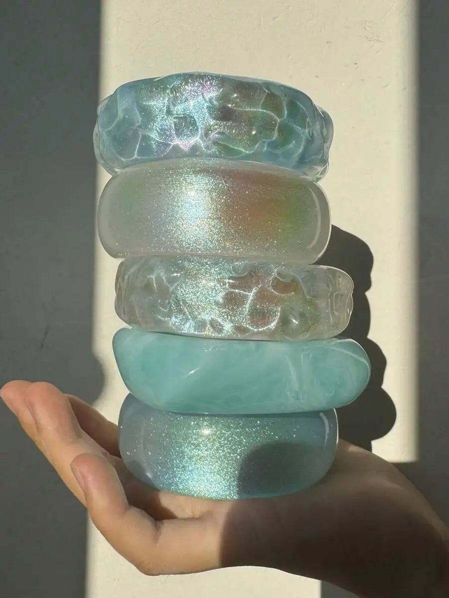 2000's Resin Acrylic Cuff Bangles