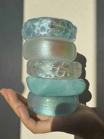 2000's Resin Acrylic Cuff Bangles