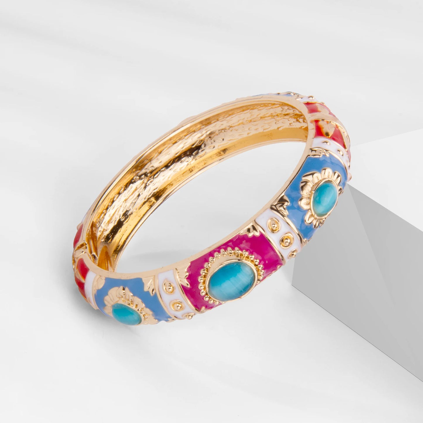 Y2K Boho Colorful Gem Bangle