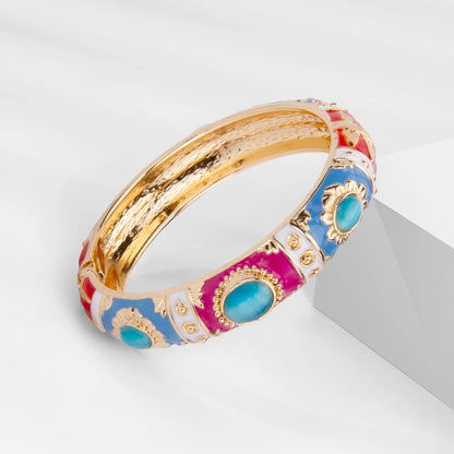 Y2K Boho Colorful Gem Bangle