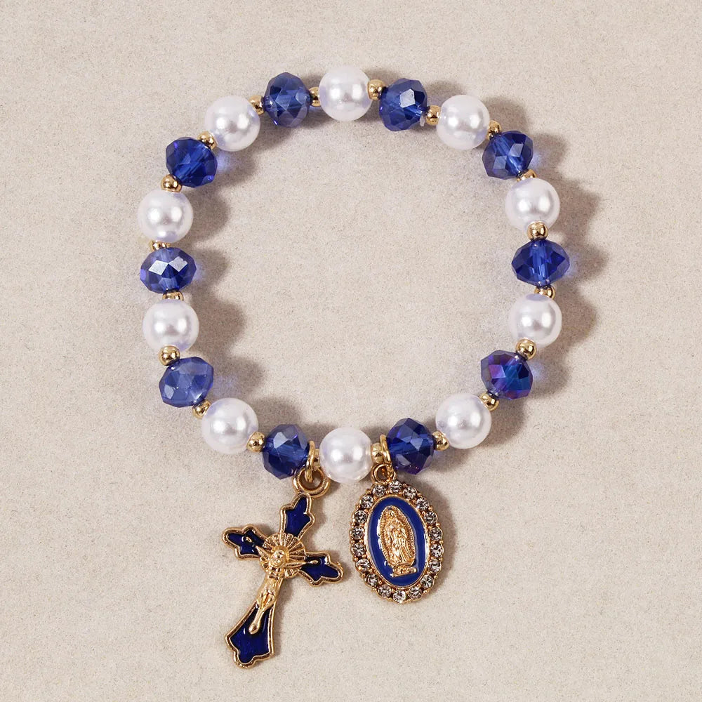 Y2K Cross Crystal Bracelet