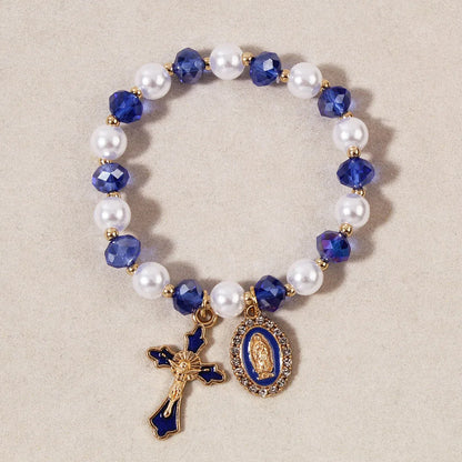Y2K Cross Crystal Bracelet