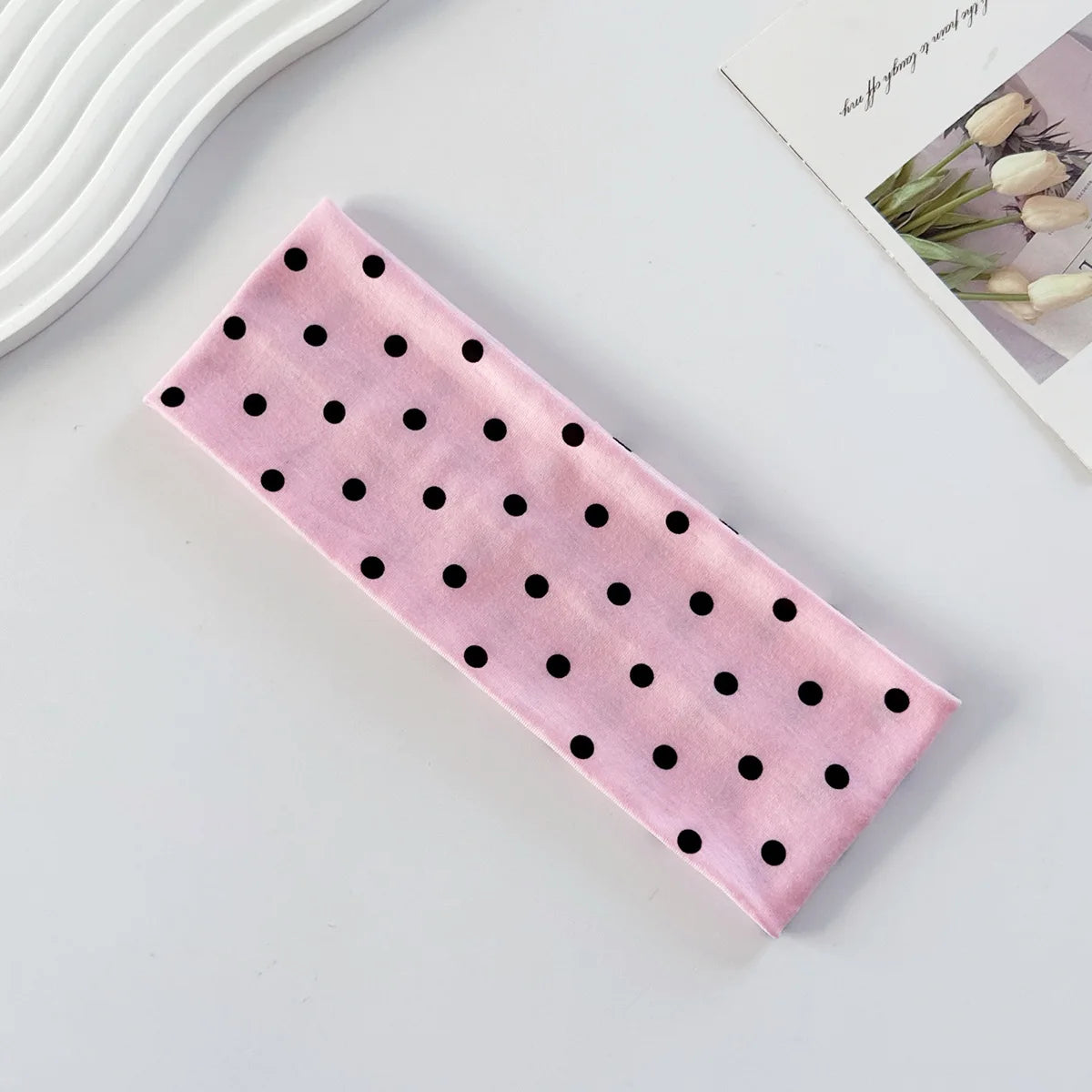 2000's Polka Dot Elastic Headband