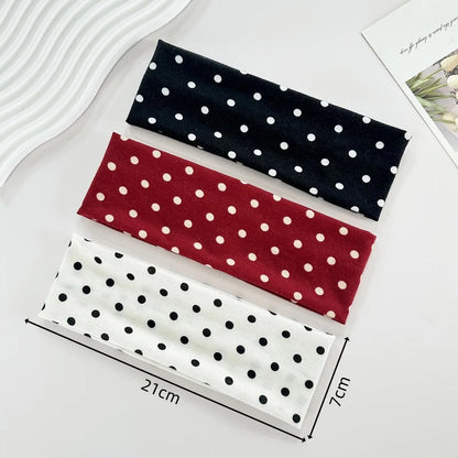 2000's Polka Dot Elastic Headband