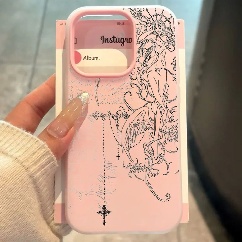 Angel Sketch iPhone Case